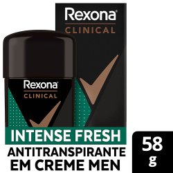 Desodorante Em Creme Rexona Clinical Intense Fresh 58g
