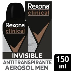 Desodorante Aerosol Rexona Clinical Masculino Invisible 150ml