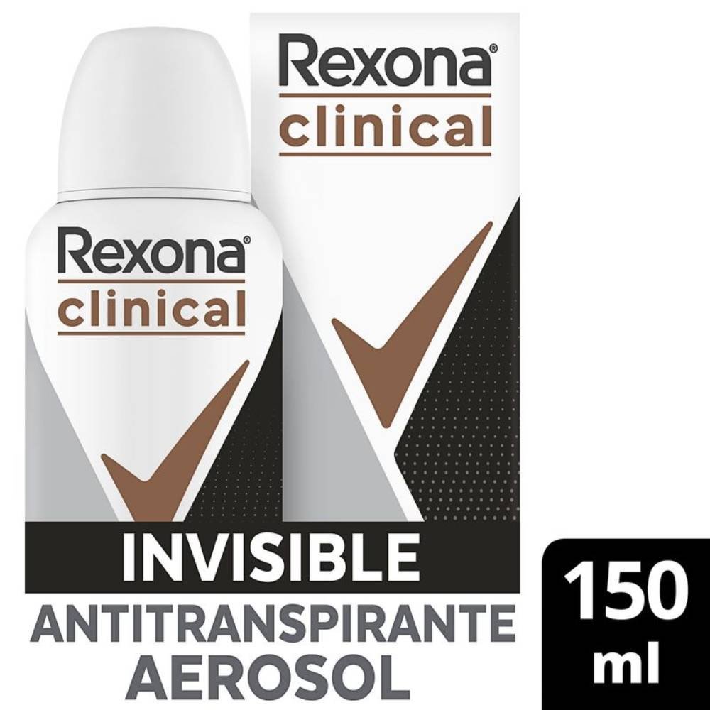 Desodorante Aerosol Rexona Clinical Feminino Invisible 150ml