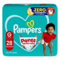 FRALDA PAMPERS PANTS MEGA AJUSTE TOTAL TAMANHO G 28 UNIDADES