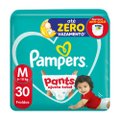FRALDA PAMPERS PANTS MEGA AJUSTE TOTAL TAMANHO M 30 UNIDADES