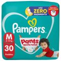 FRALDA PAMPERS PANTS MEGA AJUSTE TOTAL TAMANHO M 30 UNIDADES