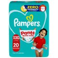 FRALDA PAMPERS PANTS AJUSTE TOTAL TAMANHO XXG 20 UNIDADES