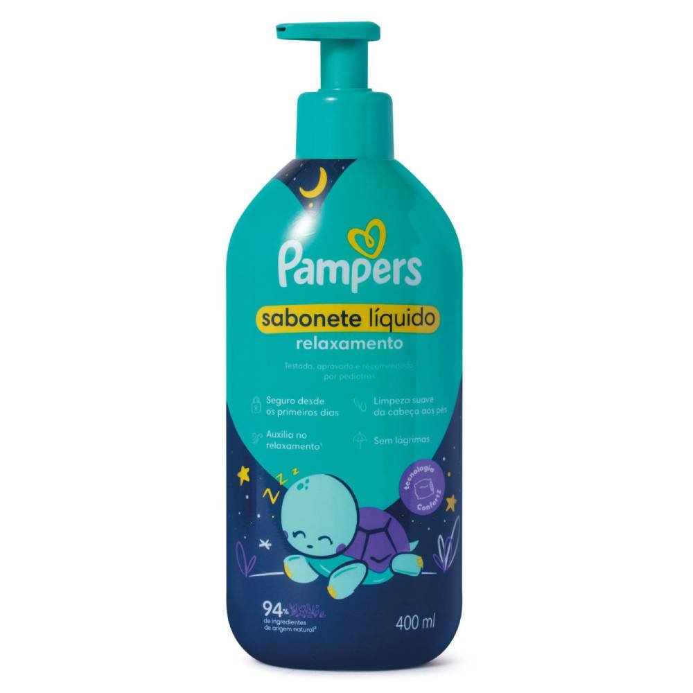 Sabonete Líquido Infantil Pampers Relaxamento 400ml