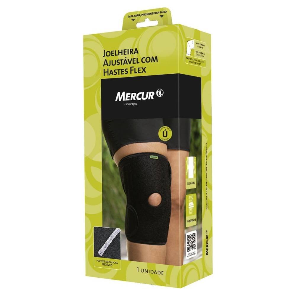 Joelheira Mercur Com Hastes Ajustável Flex