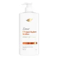Kit Dove Uv Repair & Glow Ferúlico Óleo E Sérum Capilar Bifásico 110Ml + Condicionador 600Ml + Shampoo 600Ml