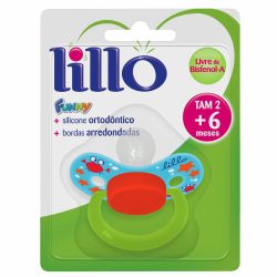 Chupeta Lillo Funny Menino/menina Tam2 Azul