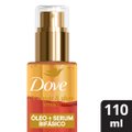 ÓLEO E SÉRUM CAPILAR BIFÁSICO DOVE UV REPAIR & GLOW FERÚLICO 110ML