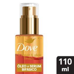 Óleo E Sérum Capilar Bifásico Dove Uv Repair Glow Ferúlico 110ml