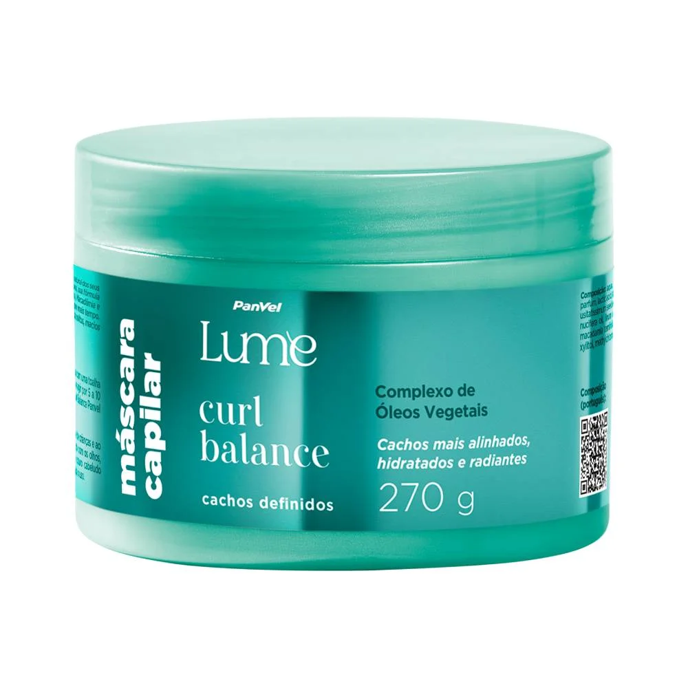Máscara Capilar Curl Balance Panvel Lume 270g