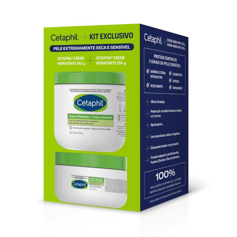 Kit Cetaphil Creme Hidratante 453g + 250g