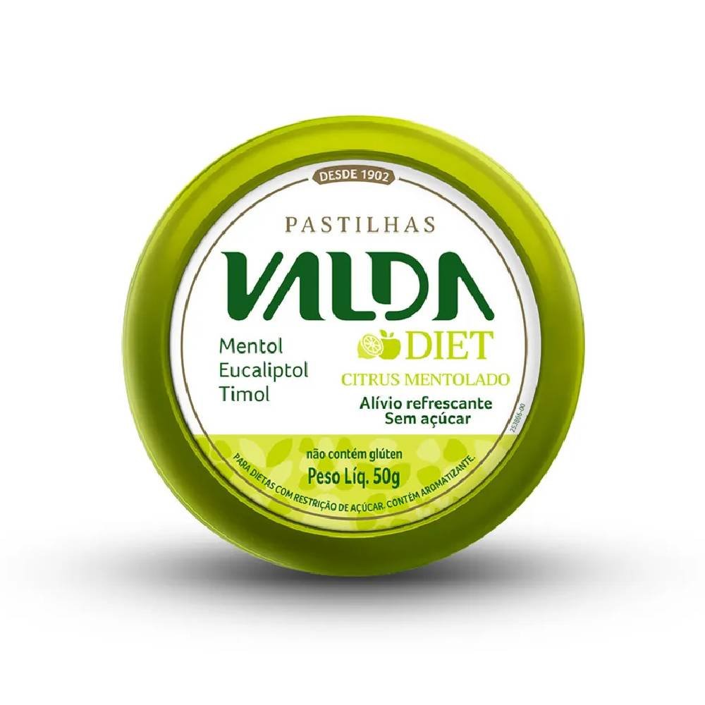 Pastilhas Valda Diet Citrus 50g