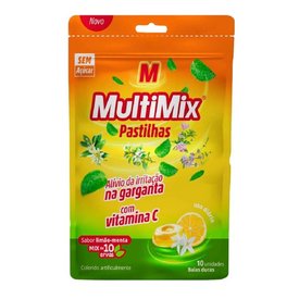 PASTILHAS MULTIMIX LIMÃO E MENTA 10 UNIDADES