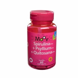 Spirulina + Psyllium + Quitosana C/ 60 Comprimidos