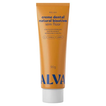 CREME DENTAL ALVA RELAX CANELA E LIMÃO 90G 