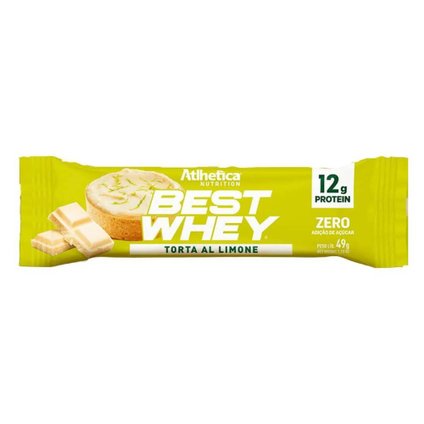 BARRA DE PROTEÍNA ATLHETICA NUTRITION BEST WHEY TORTA AL LIMONE 49G