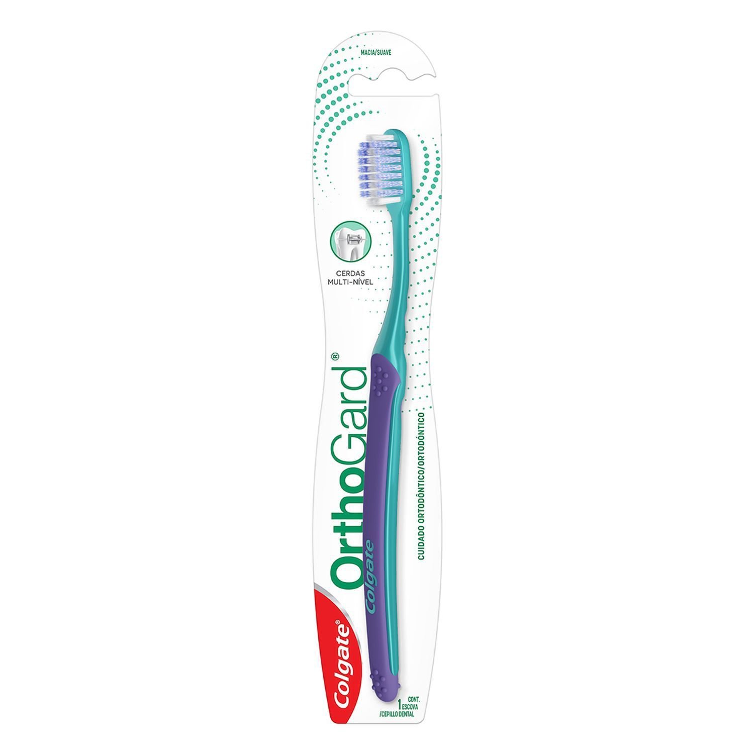 Escova Dental Para Aparelho Dental Colgate Orthogard 1 Unidade