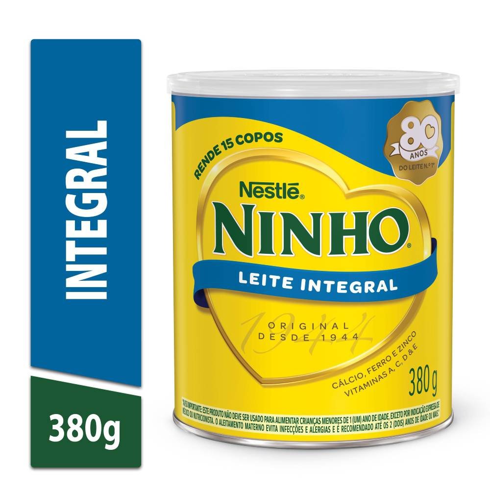Leite Em Pó Ninho Integral 380g