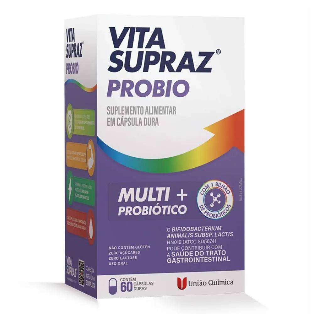 Suplemento Alimentar Vita Supraz Probio 60 Cápsulas