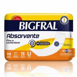 Kit Leve 3 Pague 2 Abs P/ Incontinência Bigfral C/20, R$ (12,66 Rs / 11,99 Sc Pr Sp)