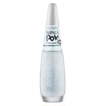 ESMALTE TOP COAT IMPALA MARIA NICOLLY POV GLITTER GIRLS NIGHT 7,5ML