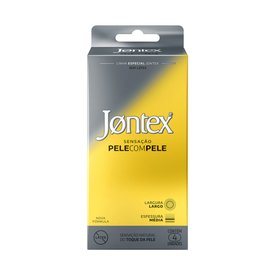 PRESERVATIVO JONTEX SENSAÇÃO PELE COM PELE 4 UNIDADES
