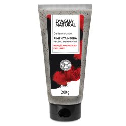 Gel Termo Ativo D'água Natural Pimenta Negra 200g