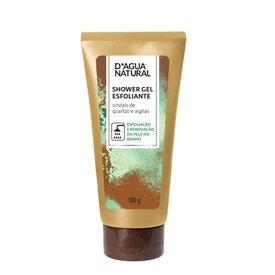 GEL ESFOLIANTE D'ÁGUA NATURAL CRISTAIS DE QUARTZO E ARGILAS 180G