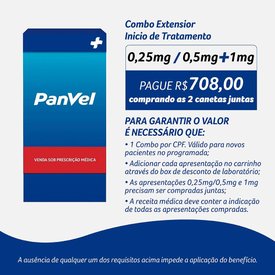 EXTENSIOR 1MG SEMAGLUTIDA 3ML 1 CANETA INJETÁVEL + 4 AGULHAS GELADEIRA