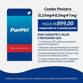 POVIZTRA  0,5MG SEMAGLUTIDA 1,5ML 1 CANETA INJETÁVEL + 4 AGULHAS GELADEIRA
