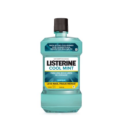 LISTERINE COOL MINT ENXAGUANTE BUCAL, 1,5L