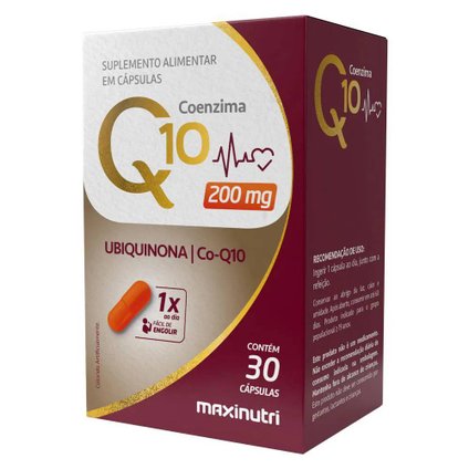 SUPLEMENTO ALIMENTAR COENZIMA Q10 200MG MAXINUTRI 30 CÁPSULAS