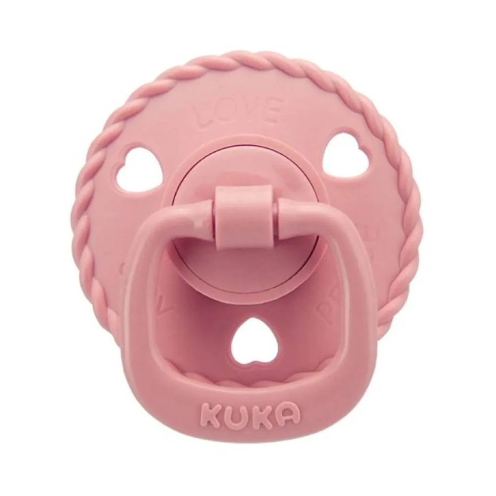 Chupeta Kuka Classic Rosa  6 Meses +  Com 1 Unidade