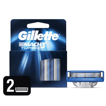 LÂMINA GILLETTE MACH3 TURBO C/2