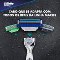CARGA PARA APARELHO DE BARBEAR GILLETTE MACH3 TURBO COM 4 UNIDADES