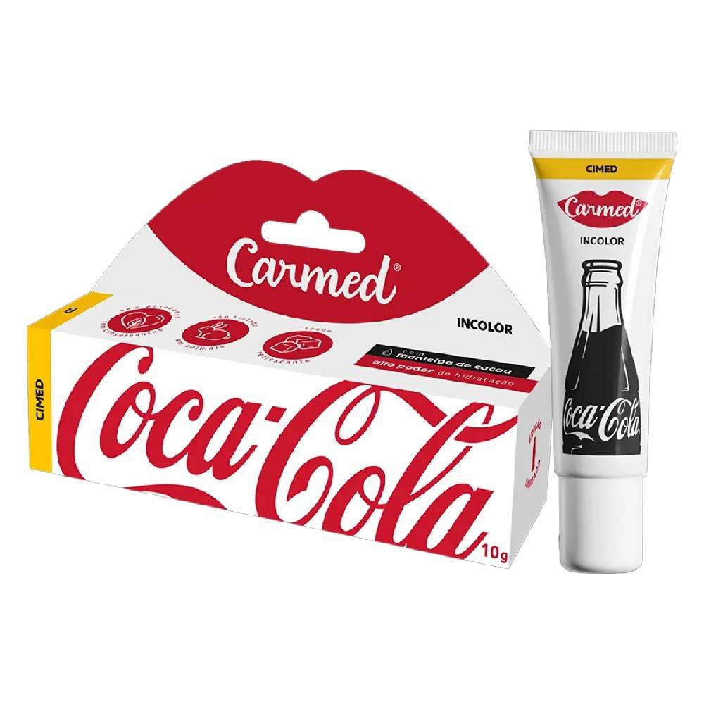 Hidratante Labial Carmed Coca Cola Incolor 10g