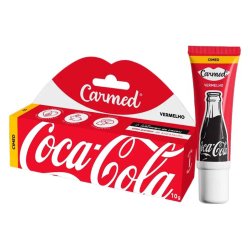 Hidratante Labial Carmed Coca-cola Vermelho 10g