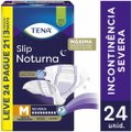 FRALDA GERIÁTRICA TENA SLIP NOTURNA M LEVE 24 PAGUE 21 UNIDADES