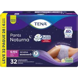 Roupa Íntima Tena Pants Noturna G/eg 32 Unidades