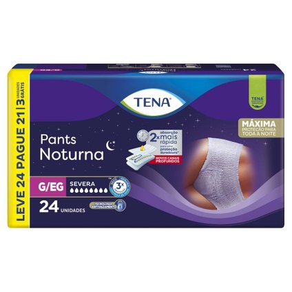 ROUPA ÍNTIMA TENA PANTS NOTURNA G/EG 24 UNIDADES