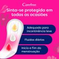 PROTETOR DIÁRIO CAREFREE PROTEÇÃO EXTRA LONGO COM FRAGRÂNCIA 60 UNIDADES