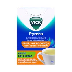 Chá Para Gripe Vick Pyrena Sabor Mel E Limão 5 Envelopes 5g Cada