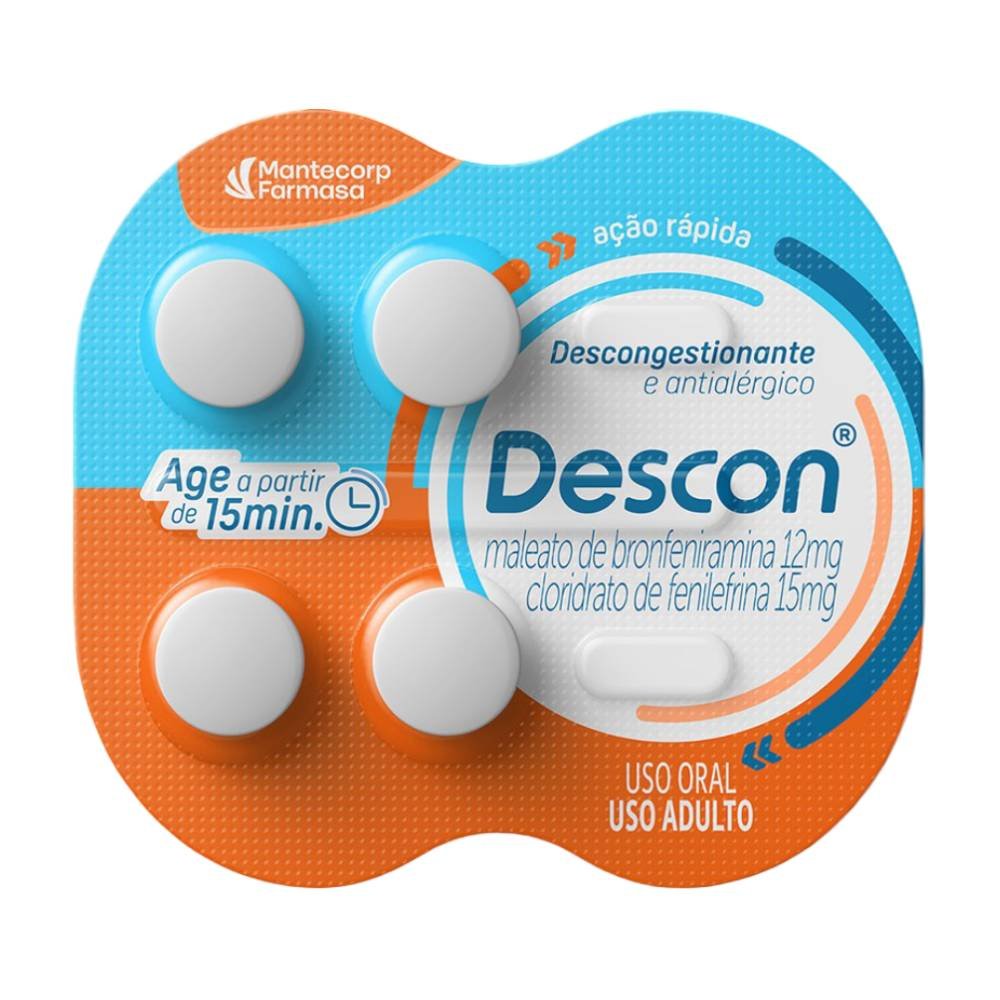 Descon 4 Comprimidos Avulsos