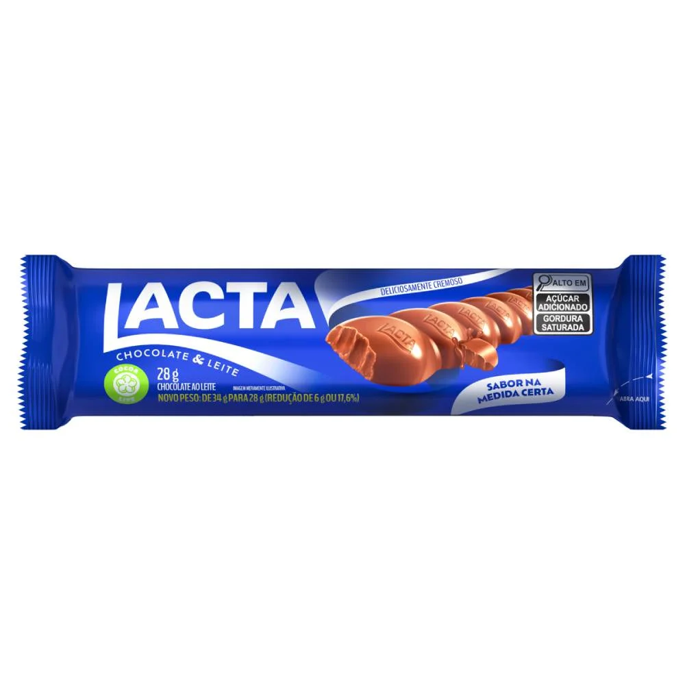 Chocolate Ao Leite Lacta 28g