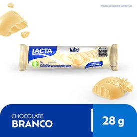 CHOCOLATE BRANCO LACTA LAKA 28G