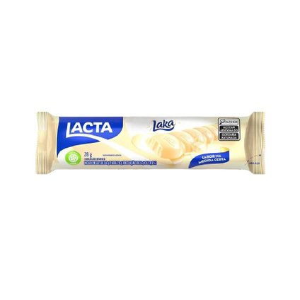 CHOCOLATE BRANCO LACTA LAKA 28G