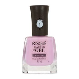 ESMALTE RISQUÉ LILÁS DIAMOND GEL BUQUÊ DE HOTÊNSIAS CREMOSO 9,5ML