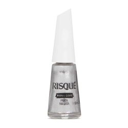 Esmalte Risqué Prata Na Lata Metálico 8ml