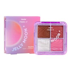 Paleta Blush Iluminador E Bronzer Jelly Moon Panvel Make Up 10g