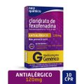 ANTIALÉRGICO CLORIDRATO FEXOFENADINA 120MG NEO QUÍMICA 10 COMPRIMIDOS REVESTIDOS